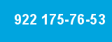 922 175-76-53 922 175-76-53